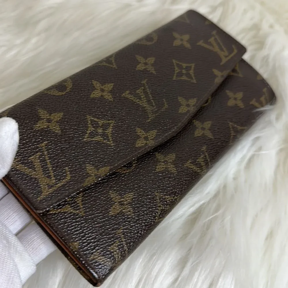 💯Authentic Louis Vuitton Monogram Long Wallet 🍀